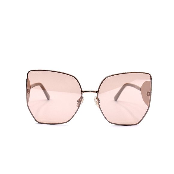 NEW JIMMY CHOO RIVER/S BKU GOLD NUDE AUTHENTIC SUNGLASSES - Picture 4 of 13